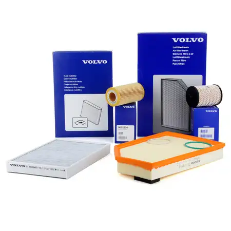 ORIGINAL Volvo Filterset Filterpaket 4-tlg S80 II (124) 2.4 D / D5 163/185 PS ab Fgst.