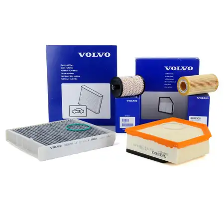 ORIGINAL Volvo Filterset 4-tlg S60 I V70 II XC70 I XC90 I 2.4 D / D5 126-200 PS ab Fgst.