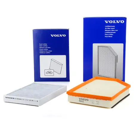 ORIGINAL Volvo Innenraumfilter + Luftfilter S60 II S80 II V60 I V70 III XC60 I XC70 II
