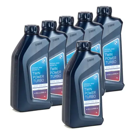 6L 6 Liter ORIGINAL BMW Motor&ouml;l &Ouml;l 5W30 Twin Power Turbo LongLife-04 83212465849
