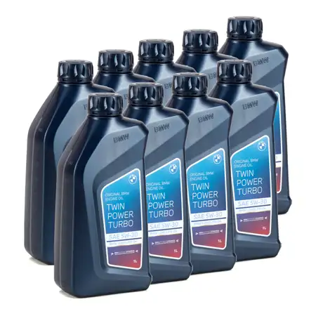 9L 9 Liter ORIGINAL BMW Motor&ouml;l &Ouml;l 5W30 Twin Power Turbo LongLife-04 83212465849