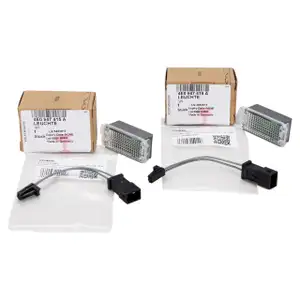 2x ORIGINAL Audi Innenraumleuchte Fußraum LED + Adapter A1 A3 A4 A5 A6 A7 A8 Q3