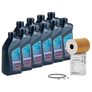 10 liters ORIGINAL BMW M TWIN POWER TURBO 10W-60 engine oil + oil filter 11427837997