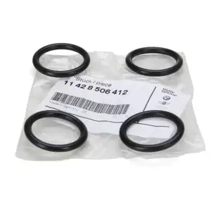 4x ORIGINAL BMW Dichtring Ölfiltergehäuse Wärmetauscher Rohrstutzen 11428506412
