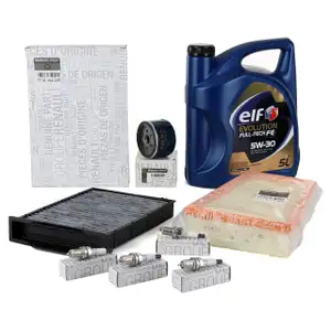 ORIGINAL Renault inspection kit + 5 L Elf Evolution 5W-30 for MEGANE II 1.6 2.0