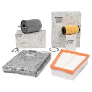 ORIGINAL Renault filter set, 4 pieces, Scenic 3 / Grand Scenic 3 2.0 dCi 150/160 hp
