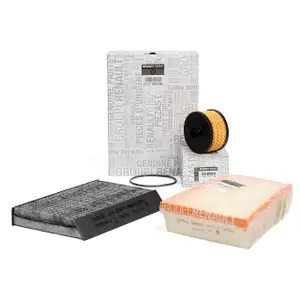 ORIGINAL Renault inspection kit filter package MEGANE III 1.2 TCe 116/132 hp
