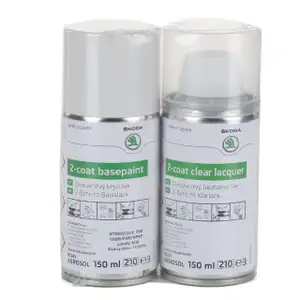 ORIGINAL SKODA Lackspray-Set Candy-Weiß 3T0050200F9E 9P9P