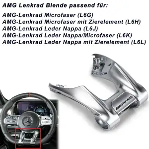 ORIGINAL Mercedes Lenkradverkleidung für AMG Lenkrad L6 W205 W213 W177 unten 0004641900