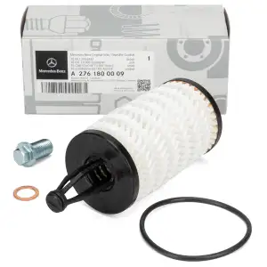 ORIGINAL MERCEDES-BENZ Ölfilter + Schraube W204 W205 W212 W213 X204 W221 W222 M276 M278