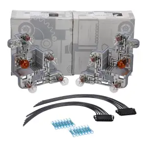 2x ORIGINAL Mercedes-Benz Lampenträger Rückleuchte + Kabel C-Klasse W204 hinten