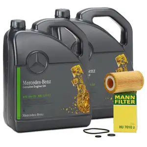 10L ORIGINAL Mercedes 5W-30 MB 229.52 engine oil + MANN oil filter A-/B-/C-/E-/S-Class OM651