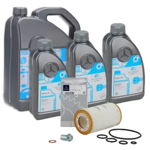 8 Liter ORIGINAL Mercedes-Benz &Ouml;L Motor&ouml;l 5W30 MB 229.51 + &Ouml;lfilter 0001802609