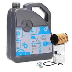 5 Liter ORIGINAL Mercedes-Benz &Ouml;L Motor&ouml;l 5W30 MB 229.51 + &Ouml;lfilter 2661800009