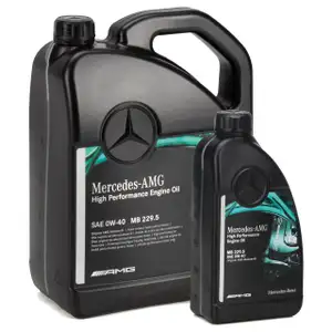 6L ORIGINAL Mercedes AMG High Performance Motoröl Öl 0W40 MB 229.5 000989650811