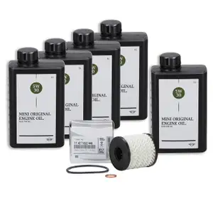 5 Liter ORIGINAL MINI Motor&ouml;l &Ouml;L 5W30 LL-04 Longlife-04 + &Ouml;lfilter 11427622446