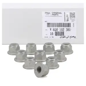 10x ORIGINAL Opel MOPAR Mutter Traggelenk F&uuml;hrungsgelenk Astra Insignia Zafira YR00102380