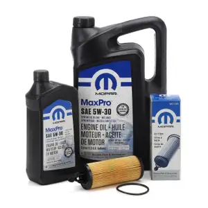 6L MOPAR 5W-30 engine oil + oil filter CHRYSLER Grand Voyager 5 (RT) FIAT Freemont (345_) 3.6