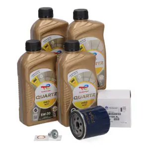 4L TOTAL QUARTZ INEO RCP 5W-30 Motor&ouml;l + ORIGINAL PSA Opel MOPAR &Ouml;lfilter 1109.AL