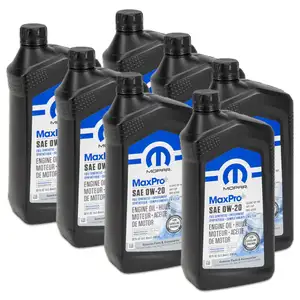 7x 946ml MOPAR 0W20 engine oil CHRYSLER DODGE JEEP RAM FIAT ALFA ROMEO K68218950AB