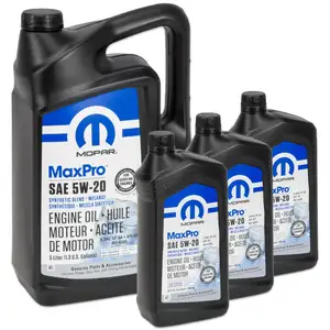 5L + 3x 946ml MOPAR 5W-20 engine oil CHRYSLER DODGE JEEP RAM FIAT ALFA ROMEO