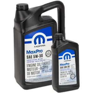 5L + 1x 946ml MOPAR 5W-30 Motor&ouml;l CHRYSLER DODGE JEEP RAM FIAT ALFA ROMEO