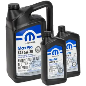5L + 2x 946ml MOPAR 5W-30 Motor&ouml;l CHRYSLER DODGE JEEP RAM FIAT ALFA ROMEO