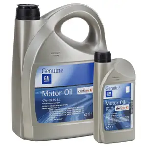 6L 6 liters ORIGINAL OPEL DEXOS D 0W20 FS LL engine oil ACEA C5 OV0401547
