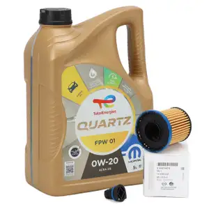 5L TOTAL QUARTZ FPW 01 0W-20 + ORIGINAL MOPAR &Ouml;lfilter Astra K Insignia B 1.5 CRDi/CDTi