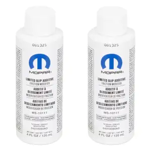 2x 120ml ORIGINAL MOPAR Limited Slip Additive Friction Modifier CHRYSLER JEEP K04318060AD