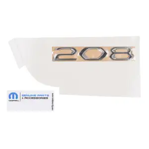 ORIGINAL Peugeot MOPAR Emblem Logo Heckklappe 208 hinten 98312220DX