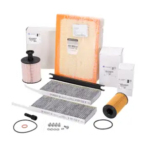 ORIGINAL Opel MOPAR filter set, 4-piece filter package, Movano B 2.3 CDTi 101-170 hp