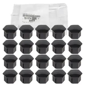 20x ORIGINAL PSA Abdeckkappe Radbolzen f&uuml;r Radschrauben SW 18 16074052XT