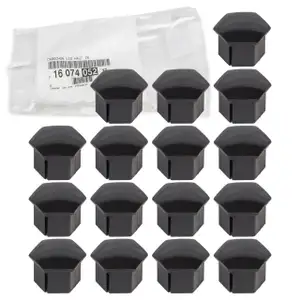 16x ORIGINAL PSA Abdeckkappe Radbolzen f&uuml;r Radschrauben SW 18 16074052XT