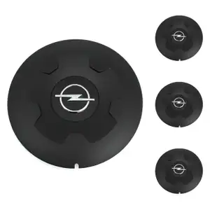 4x ORIGINAL Opel hubcaps 16 inches BLACK Vivaro A 4406205 / 93863909