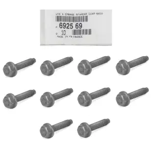 10x ORIGINAL Citroen Peugeot PSA MOPAR Schraube mit Scheibe M6x1,00x30 6925.69