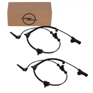2x ORIGINAL GM Opel ABS Sensor Raddrehzahl Astra J Zafira C ohne FlexRide vorne 13470637