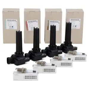 4x ORIGINAL Opel ignition coil + 4x spark plug Signum CC Vectra C 2.0 Turbo 175 hp Z20NET