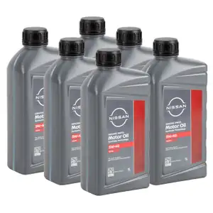 6L 6 Liter ORIGINAL Nissan 5W-40 Motor&ouml;l &Ouml;l ACEA A3/B4 API SN/CF KE900-90032