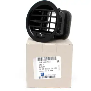 ORIGINAL Opel PIANO SCHWARZ Luftd&uuml;se L&uuml;ftungsd&uuml;se Adam Corsa D 2201099 / 13417363