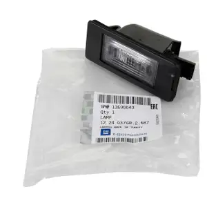 ORIGINAL Opel license plate light ASTRA J Sports Tourer ZAFIRA C Tourer 13590043