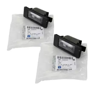 2x ORIGINAL Opel license plate light ASTRA J Sports Tourer ZAFIRA C 13590043