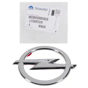 ORIGINAL Opel MOPAR Emblem Heckklappenemblem Plakette Adam Astra J GTC hinten 13389318