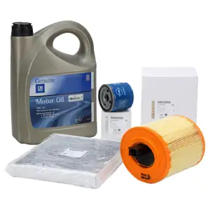 ORIGINAL Opel inspection kit + 5L 5W30 DEXOS1 Gen3 engine oil ASTRA K 1.0 1.4 Turbo