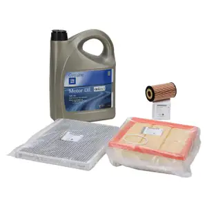 ORIGINAL Opel inspection kit + 5L 5W30 Dexos1 Gen3 engine oil CORSA D E 1.4 Turbo