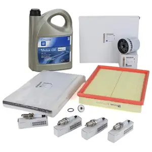 ORIGINAL Opel Inspektionskit + 4 Z&uuml;ndkerzen + 5 L 5W30 Motor&ouml;l ASTRA H 2.0 Turbo