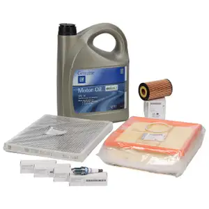 ORIGINAL Opel inspection kit + 5L 5W30 Dexos1 Gen3 engine oil CORSA D E 1.4 Turbo