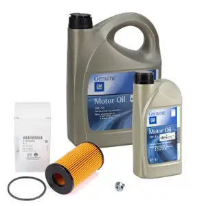 6L ORIGINAL GM Opel 5W-30 DEXOS1 Gen3 Motor&ouml;l + &Ouml;lfilter Astra J K Insignia Zafira C 1.6
