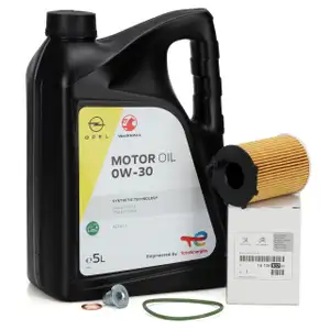 5L ORIGINAL PSA Opel Engine Oil 0W-30 B712312 B712302 + Oil Filter 1.6 BlueHDi 1610693780