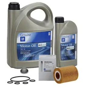 6L 6 liters ORIGINAL OPEL ENGINE OIL 5W-30 dexos2 Longlife + oil filter 98018448